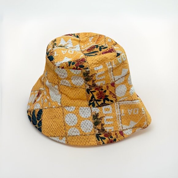 Farm Rio Accessories - Farm Rio Women's Multicolor Color-block Bucket Hat Sz M/L Floral Casual Boho